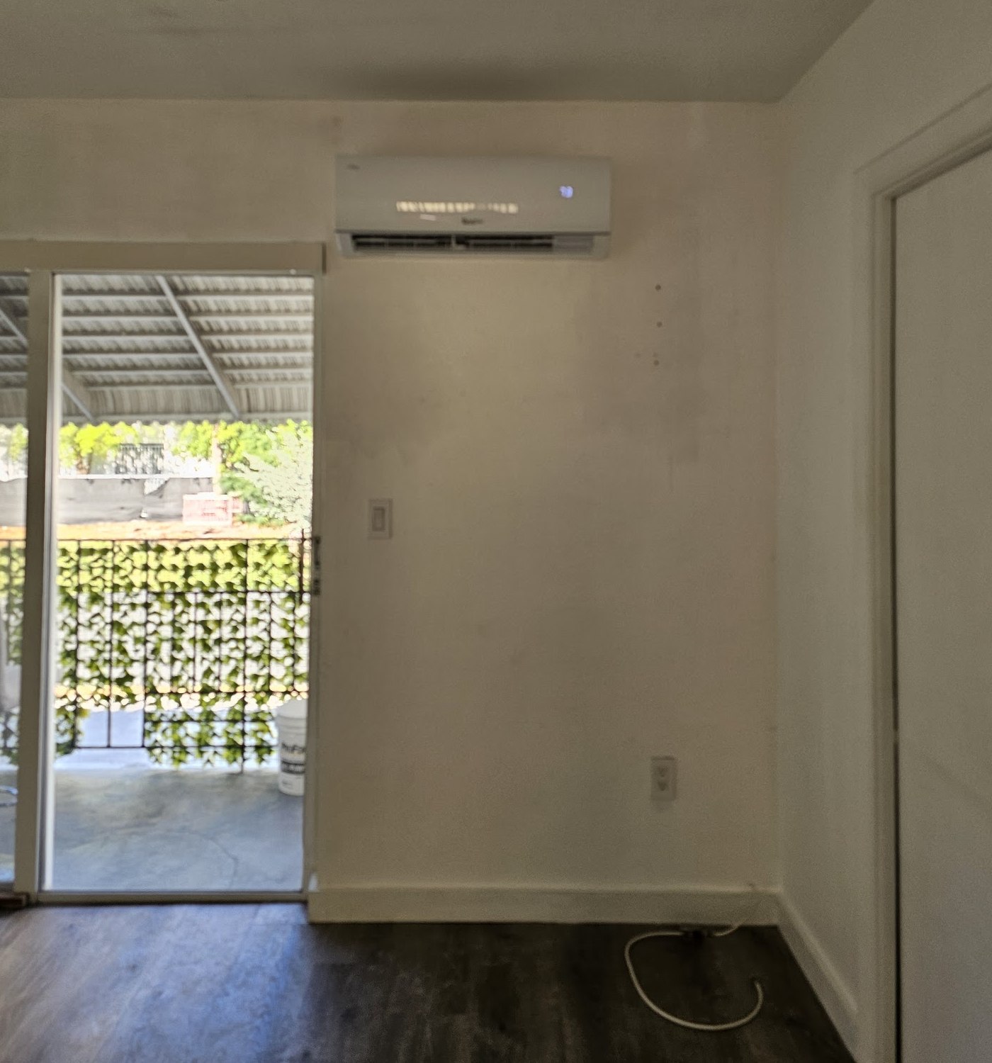 Wall-mounted ductless mini-split installed in a Miami home